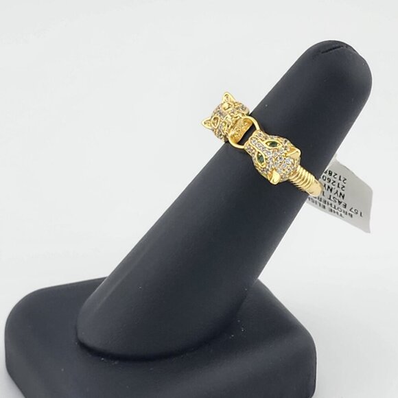 Bold 925 Sterling Silver Double Panther Head Ring – Statement Jewelry - Picture 3 of 10